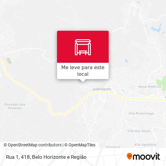 Rua 1, 418 mapa