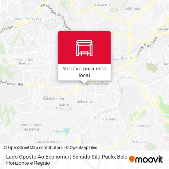 Lado Oposto Ao Economart Sentido São Paulo mapa