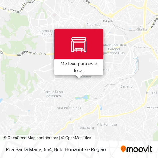 Rua Santa Maria, 654 mapa
