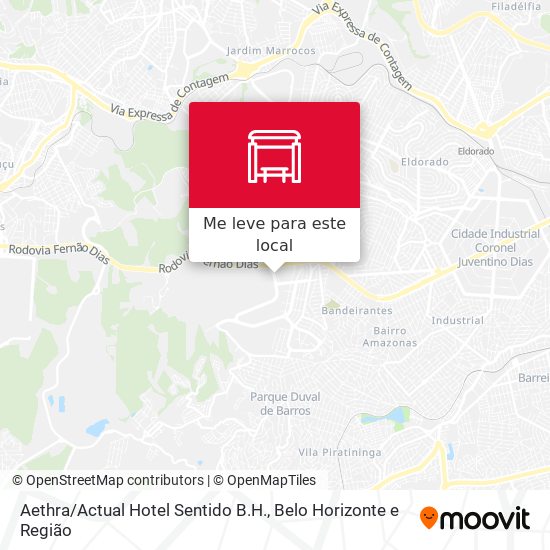 Aethra / Actual Hotel Sentido B.H. mapa