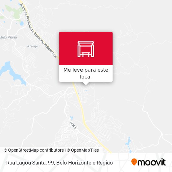 Rua Lagoa Santa, 99 mapa