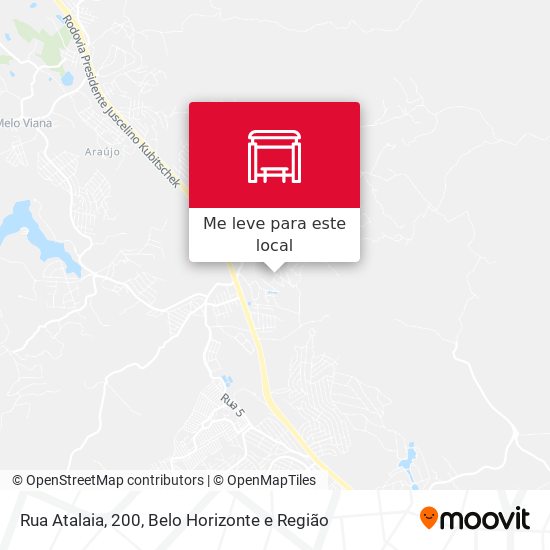 Rua Atalaia, 200 mapa