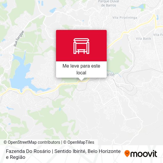 Fazenda Do Rosário | Sentido Ibirité mapa