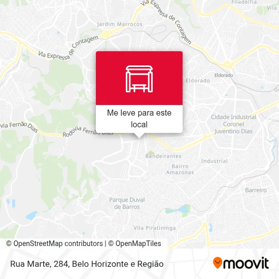 Rua Marte, 284 mapa