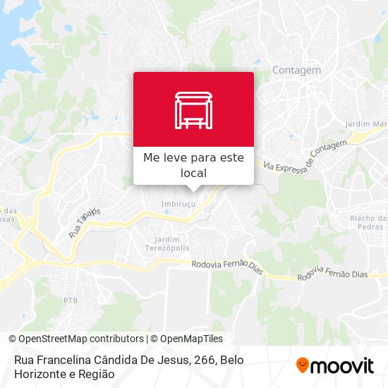 Rua Francelina Cândida De Jesus, 266 mapa