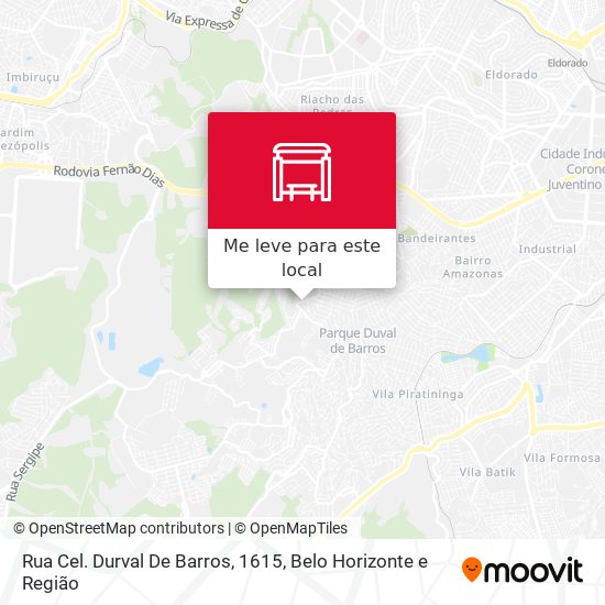 Rua Cel. Durval De Barros, 1615 mapa