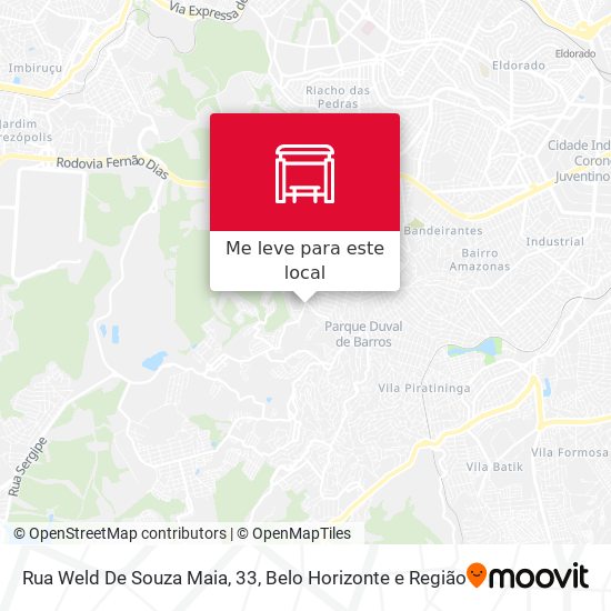 Rua Weld De Souza Maia, 33 mapa