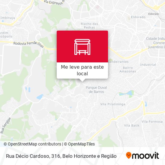 Rua Décio Cardoso, 316 mapa