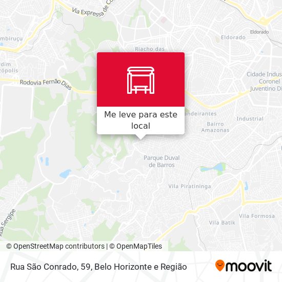Rua São Conrado, 59 mapa