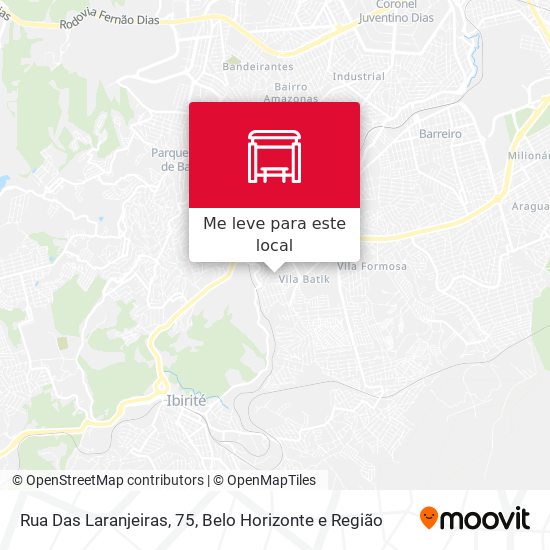 Rua Das Laranjeiras, 75 mapa