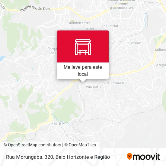 Rua Morungaba, 320 mapa