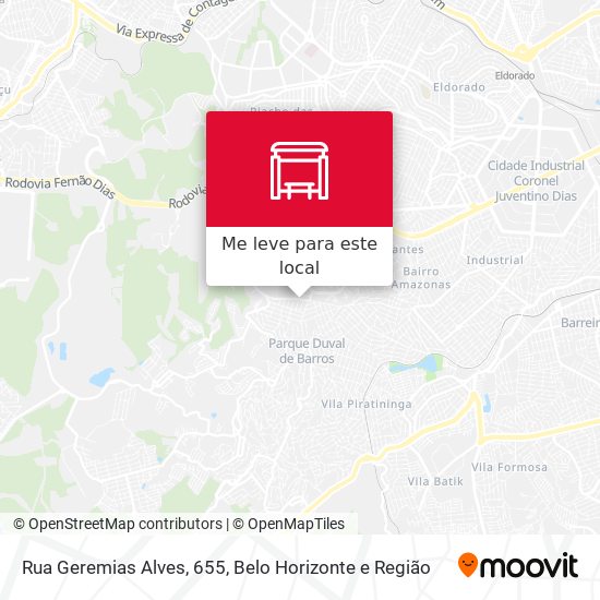 Rua Geremias Alves, 655 mapa