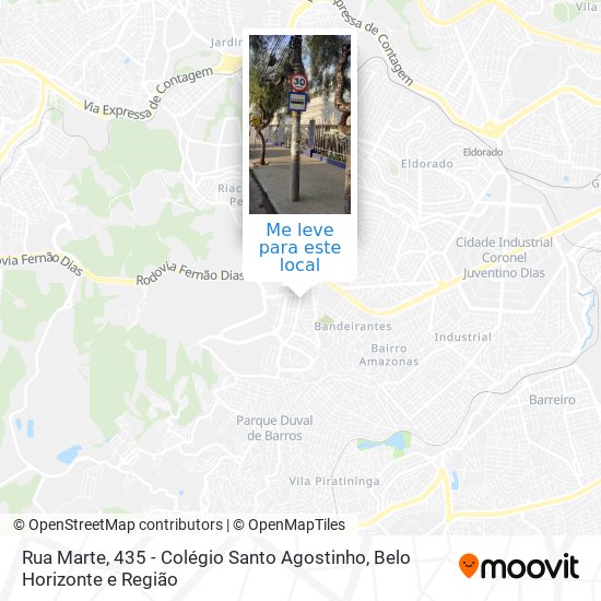 Rua Marte, 435 - Colégio Santo Agostinho mapa