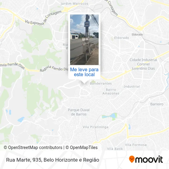 Rua Marte, 935 mapa