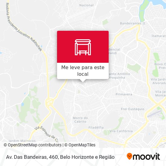 Av. Das Bandeiras, 460 mapa
