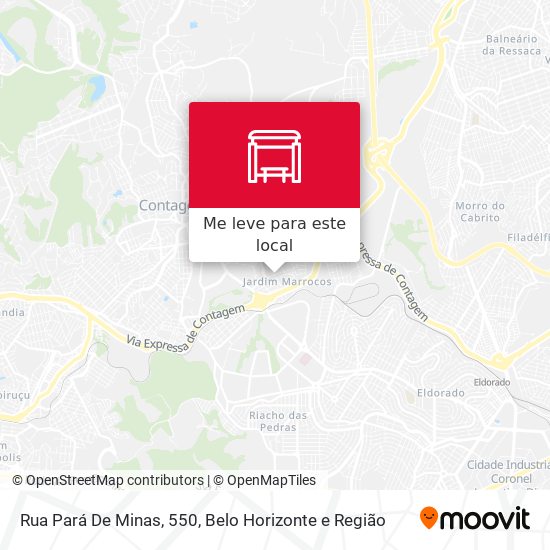 Rua Pará De Minas, 550 mapa