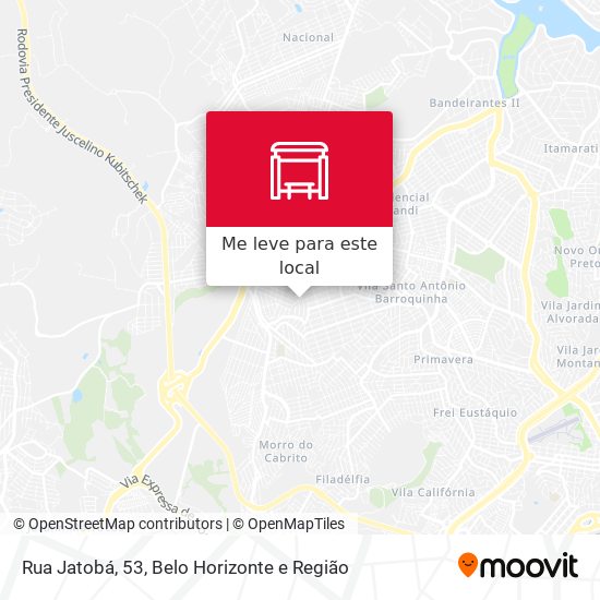 Rua Jatobá, 53 mapa