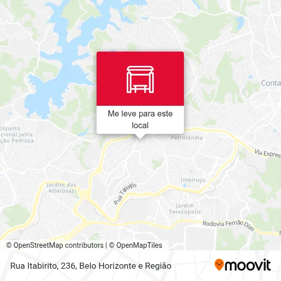 Rua Itabirito, 236 mapa