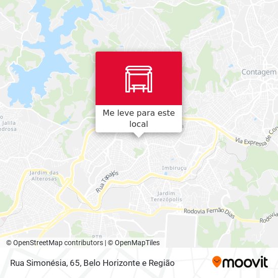 Rua Simonésia, 65 mapa