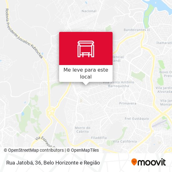 Rua Jatobá, 36 mapa