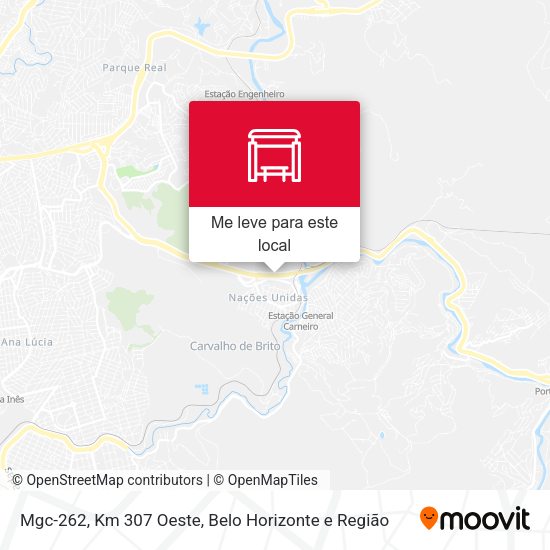 Mgc-262, Km 307 Oeste mapa