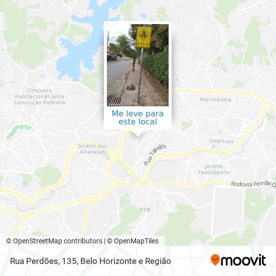 Rua Perdões, 135 mapa