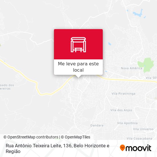 Rua Antônio Teixeira Leite, 136 mapa