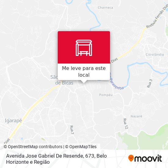 Avenida Jose Gabriel De Resende, 673 mapa
