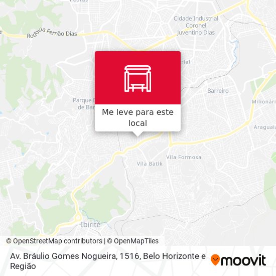 Av. Bráulio Gomes Nogueira, 1516 mapa