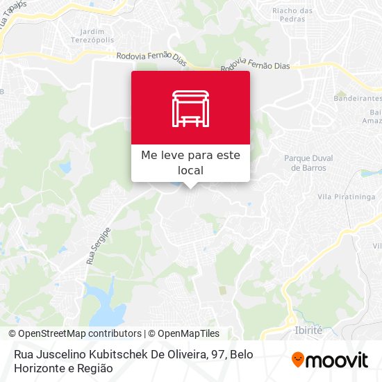 Rua Juscelino Kubitschek De Oliveira, 97 mapa