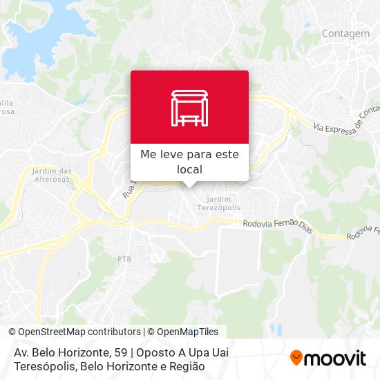 Av. Belo Horizonte, 59 | Oposto A Upa Uai Teresópolis mapa