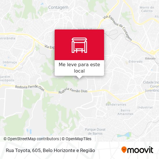Rua Toyota, 605 mapa
