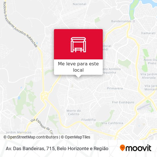 Av. Das Bandeiras, 715 mapa