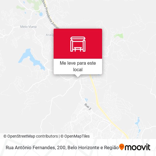 Rua Antônio Fernandes, 200 mapa