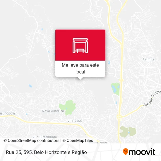 Rua 25, 595 mapa