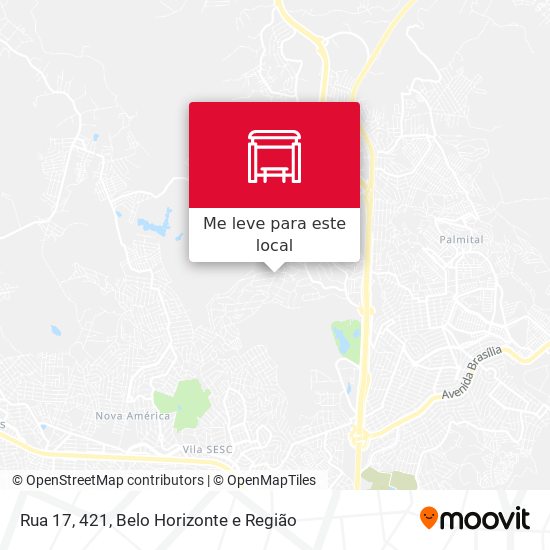 Rua 17, 421 mapa