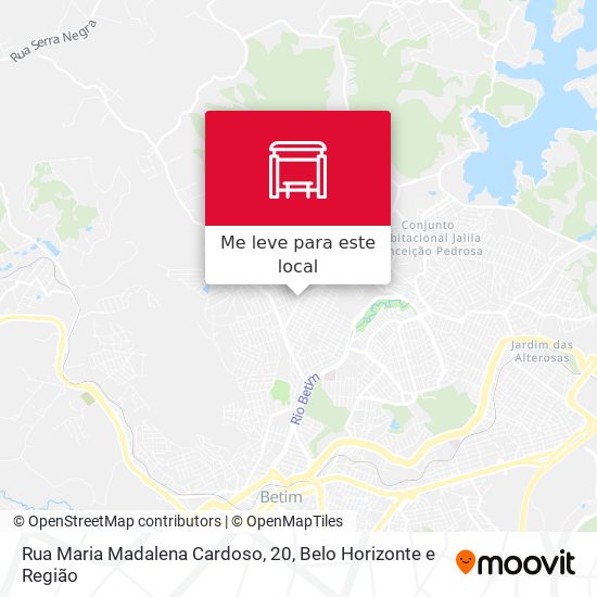 Rua Maria Madalena Cardoso, 20 mapa