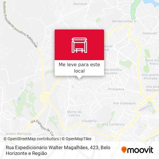 Rua Expedicionário Walter Magalhães, 423 mapa