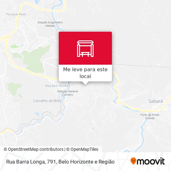 Rua Barra Longa, 791 mapa