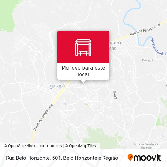 Rua Belo Horizonte, 501 mapa