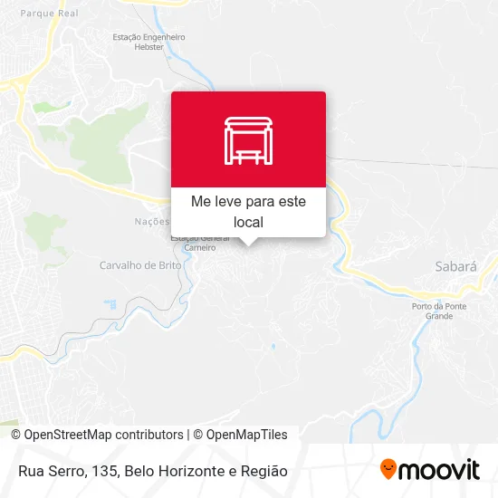 Rua Serro, 135 mapa