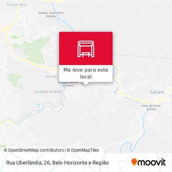 Rua Uberlândia, 26 mapa