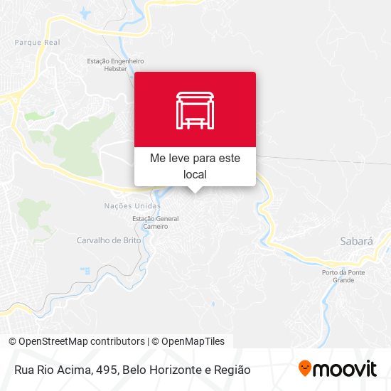 Rua Rio Acima, 495 mapa