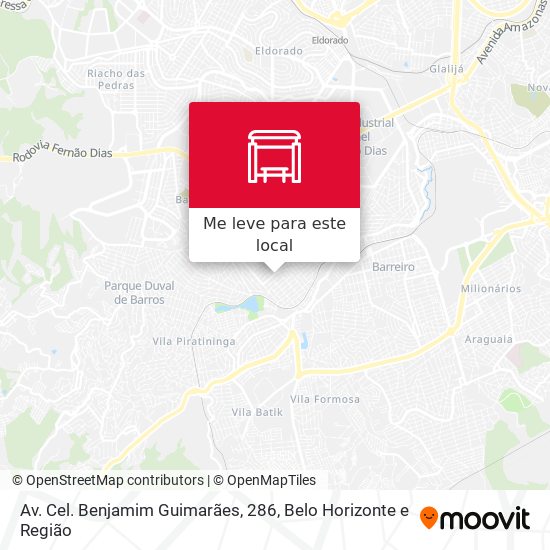 Av. Cel. Benjamim Guimarães, 286 mapa