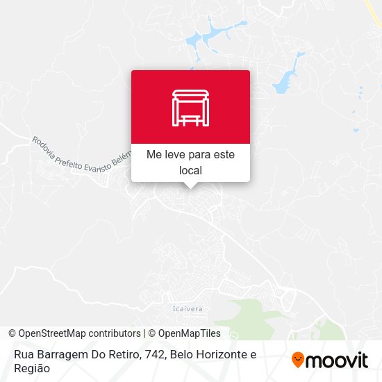 Rua Barragem Do Retiro, 742 mapa