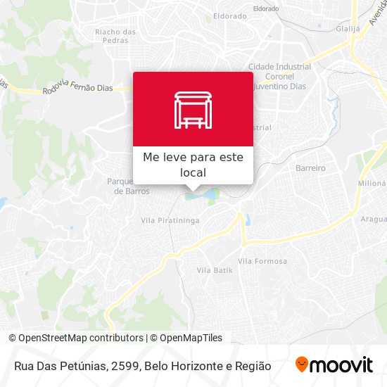 Rua Das Petúnias, 2599 mapa