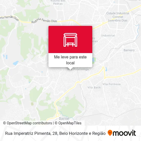 Rua Imperatriz Pimenta, 28 mapa