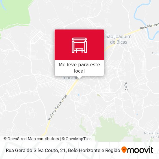Rua Geraldo Silva Couto, 21 mapa