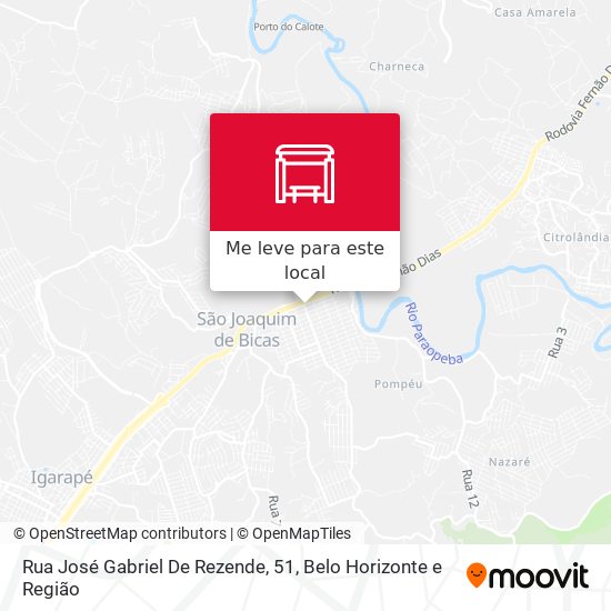 Rua José Gabriel De Rezende, 51 mapa