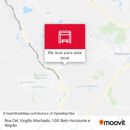 Rua Cel. Virgílio Machado, 108 mapa